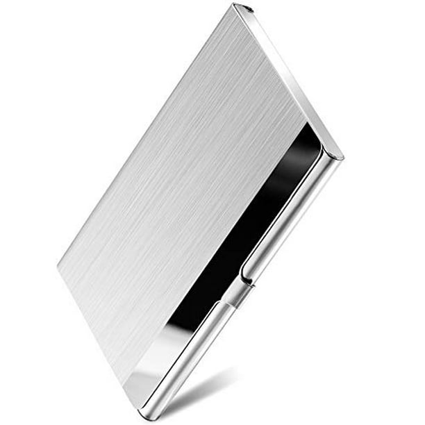 Details about  / Stainless Steel Silver Metal Business Card ID Credit Holder Case Wallet Durable
